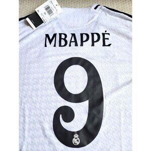 NWT Authentic MBAPPE #9 Real Madrid 2024/25 Home Soccer Jersey, IX8095 XL